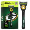 Gillette Labs Special NFL Packers Edition Shaving Razor for Men - 1 Handle, 1 Razor Blade Refill, Perfect for Game Day Grooming, GilletteLabs with Exfoliating Bar view 1