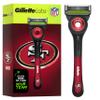 Gillette Labs Special NFL 49ers Edition Shaving Razor for Men - 1 Handle, 1 Razor Blade Refill, Perfect for Game Day Grooming, GilletteLabs with Exfoliating Bar view 1