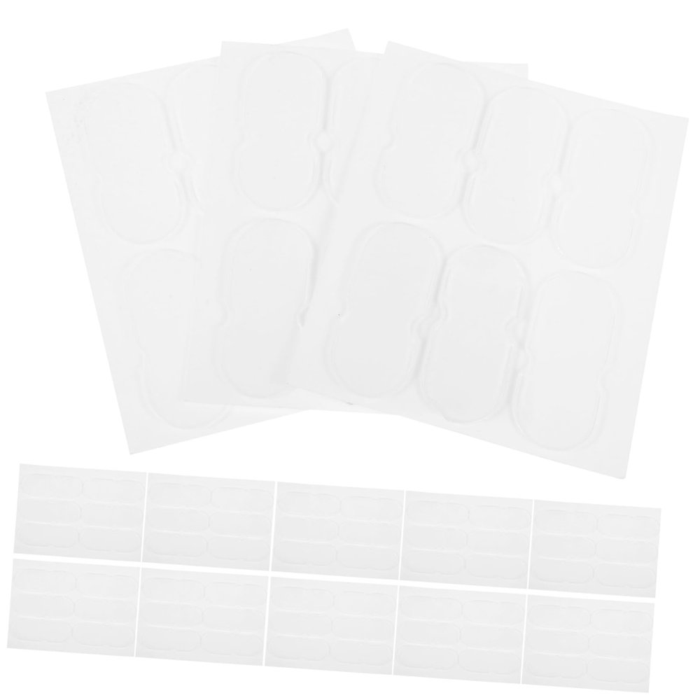 EXQUIMEUBLE 60pcs Silicone for Protruding Ear Correction Discreet Ear Tape for Women Adjustable Accessories for Makeup and Aesthetic Applications