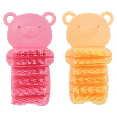 EXQUIMEUBLE 2pcs Nail and Finger Cleaning Brush Hand and Nail Dust Removal Tool Ergonomic Non- Design for Home Office and Travel for Boys and Girls and Adults