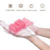 EXQUIMEUBLE 2pcs Nail and Finger Cleaning Brush Hand and Nail Dust Removal Tool Ergonomic Non- Design for Home Office and Travel for Boys and Girls and Adults view 4