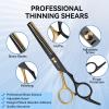 14-Piece Professional Hair Cutting Scissors Kit  Stainless Steel Hair Shears, Barber Scissors, Thinning Shears & Razor  Hair Cutting Kit for Men/Women/Kids  Barber Supplies & Accessories view 3