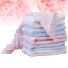 CHICAMPERA 6pcs Cotton Gauze Towels Versatile Handkerchiefs for Feeding and Face Cleaning Soft and Absorbent Boy Girl Facecloths White view 2