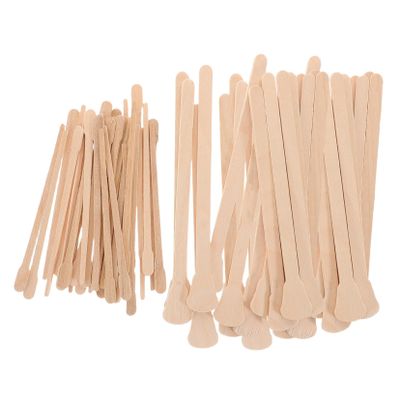 SHERCHPRY 200pcs Waxing Sticks for Hair Removal Applicators for Nose Hair Waxing Single-use Spatulas for Home and