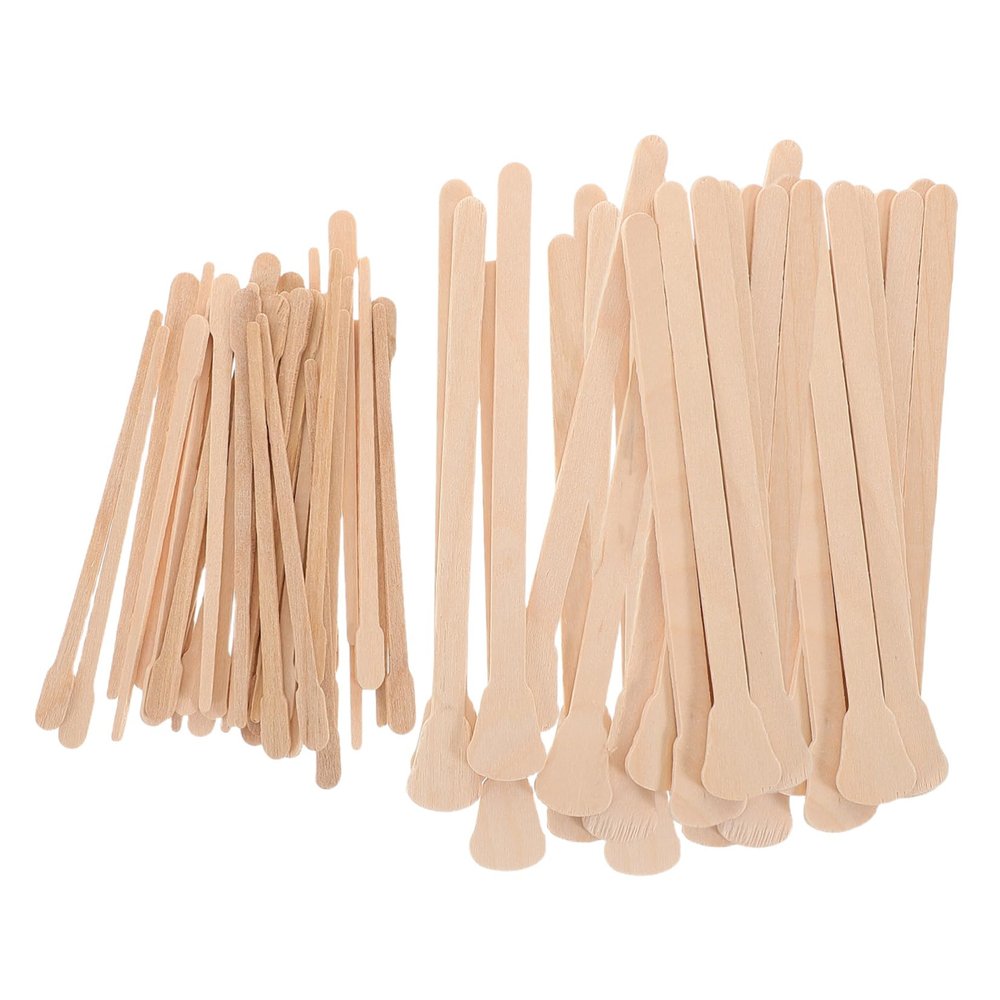 SHERCHPRY 200pcs Waxing Sticks for Hair Removal Applicators for Nose Hair Waxing Single-use Spatulas for Home and