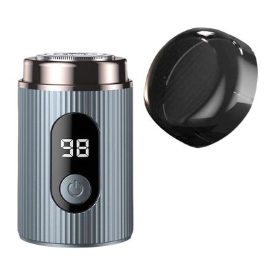 NinthAvenue Basics Portable USB Shaver for Facial Hair and Beard Care, Blue