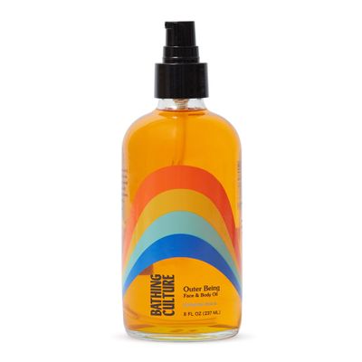 Bathing Culture, Organic Outer Being Body Oil, Organic Body Oil for Women and Men, After Shower Moisturizer, Natural, Biodegradable, Vegan Personal Care, Cathedral Grove Scent, 8 oz, Holiday Gift Idea