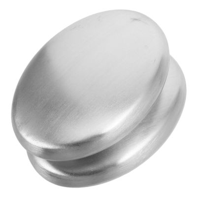 NIYANGLE 2pcs Reusable Steel Soap Bars Odor Neutralizing Soap Stainless Steel Odor Absorber for Kitchens