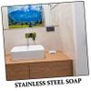NIYANGLE 2pcs Reusable Steel Soap Bars Odor Neutralizing Soap Stainless Steel Odor Absorber for Kitchens view 3