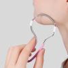 fxwtich 2025 New Stainless Steel Spring Facial Hair Remover for Women, Women's Facial Hair Remover, Portable Manual Spring Device for Upper Lip Chin Face Neck Quick Effective Hair Removal Tools Pink view 3