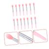 Baluue Mini Silicone Lip Brush Set 15pcs Makeup Applicator for Women for Lip Masks and Cosmetics Application Soft Silicone Head for Smooth Application view 3