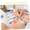 Beatifufu 2Pcs Eyelash Tweezers with Built Sponge Leak Plug for Safe Use for Personal and Salon Eyelash Extension Care view 4