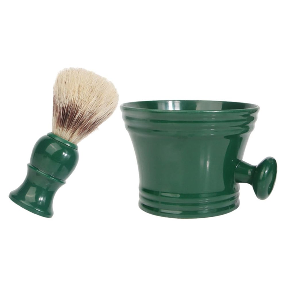 BESTYASH Beard Shaving Brush Shaving Bowl Brush Grooming Kit Barber Soap Bowl Hair Salon for Clean Shave