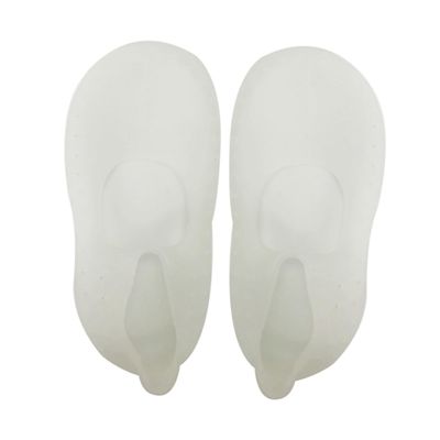 PartyKindom Silicone Gel Moisturizing Boat Socks for Cracked Feet Cracking Breathable Design Comfortable and Reusable for All Shoe White
