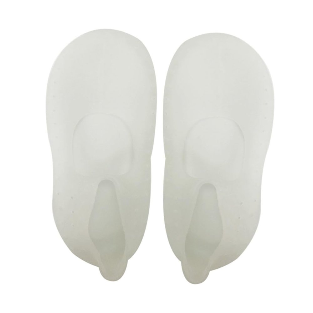 PartyKindom Silicone Gel Moisturizing Boat Socks for Cracked Feet Cracking Breathable Design Comfortable and Reusable for All Shoe White