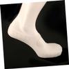 PartyKindom Silicone Gel Moisturizing Boat Socks for Cracked Feet Cracking Breathable Design Comfortable and Reusable for All Shoe White view 2