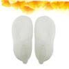 PartyKindom Silicone Gel Moisturizing Boat Socks for Cracked Feet Cracking Breathable Design Comfortable and Reusable for All Shoe White view 4