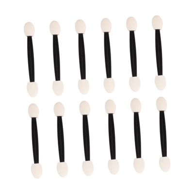 WRITWAA 24pcs Makeup Sponge Stick Eyeshadow Applicators Dual Sided Brush for Eye Shadow Makeup Brushes and Sponges