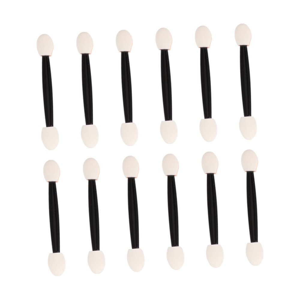 WRITWAA 24pcs Makeup Sponge Stick Eyeshadow Applicators Dual Sided Brush for Eye Shadow Makeup Brushes and Sponges