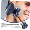 IWOWHERO USB Rechargeable Electric Trimmer for Men Grooming Kit with Beard Nose Ear Hair Removal Compact Design for Travel Use view 3