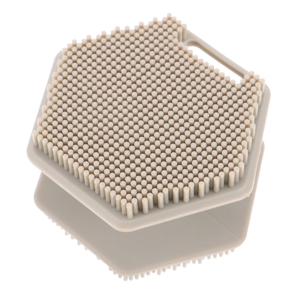 Beatifufu Facial Exfoliator Brush Double Sided Silicone Facial Scrubber for Men Gentle Cleansing Exfoliation