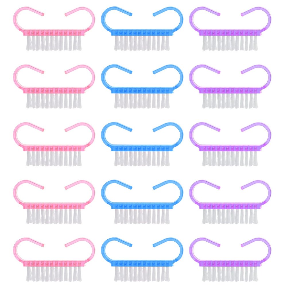 CALLARON 30pcs Nail Dust Brush Horn Brush Manicure Tool Dust Cleaning for Nail Care