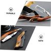 Beatifufu Wooden Handle Hair Shaver Holder for Men Beard Kit Mustache Razor Beard Trimmer view 4
