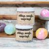 Funny Bath Salts 16oz/1lb | Pink Himalayan or Black Lava Salt, Magnesium | All Natural, Dye Free (Relax Soak Unwind, Black Lava Salts) view 2