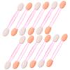 Beatifufu 100pcs Eyeshadow Stick Double Head Brush Makeup Tools for Eyeshadow Liner Lashes view 1