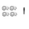 Shaver Replacement Heads BladesCompatible for SkullShaver Pitbull Gold PRO Brush Pitbull Shaver Replacement Blade(4 PCS S) view 1