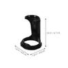 BIUDECO 2pcs Portable Black Shaving Brush Stand Set Beard Grooming Tool Holder Drying Rack for Home and Travel Use view 2