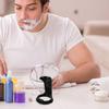 BIUDECO 2pcs Portable Black Shaving Brush Stand Set Beard Grooming Tool Holder Drying Rack for Home and Travel Use view 4