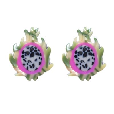Mini Pitaya Hair Clips,Novelty Acetate Hair Clip,Mini Acetate Claw Clips for Women