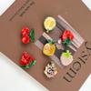 Mini Pitaya Hair Clips,Novelty Acetate Hair Clip,Mini Acetate Claw Clips for Women view 3