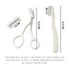 Eyeliner And Scissors With Comb, Facial Eyebrows, Mustache Shaping (White) view 2