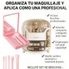 AYAEXPRESS 1 Pc Makeup Organizer, Bathroom Countertop comes with a makeup brush case that includes a small mirror, Vanity Makeup Organizer, Makeup Storage Organizer, Cosmetic Organizer. view 2