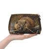 LGHDFYO Beaver Working Toiletry Travel Bag, Portable Cosmetic Organizer For Women, On-The-Go view 4