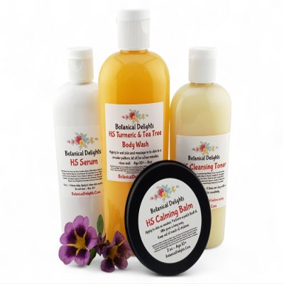 Hidradenitis Suppurativa Cleansing Toner, Serum, Calming Balm and Body Wash