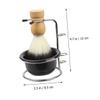 CALLARON 1 Set Portable Shaving Kit Shaving Brush Holder Soap Bowl and Stand for Men Essential Accessories for Comfortable Grooming Experience present for Father Day and Birthdays view 2