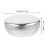 Beaupretty Men's Stainless Steel Shaving Mug Bowl Durable Shave Soap Cup Portable Silver Design for Traditional Shaving Classy present for Friends Height view 2