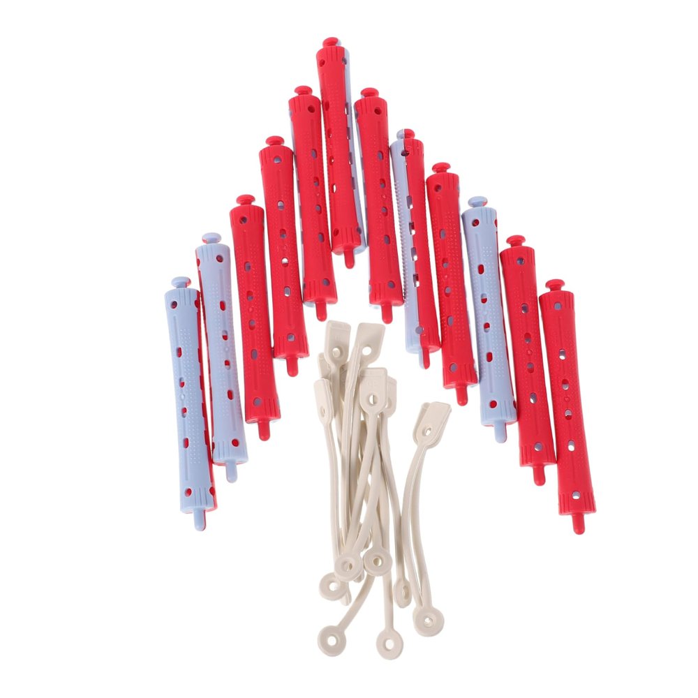 BESTYASH 12pcs Spiral Hair Perm Rods Curling Tools for Hair Lightweight Travel-friendly Design for Home Salon Use