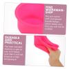 HOODANCOS Silicone Wax Melting Bowl Non-stick Heat-resistant Wax Heater Inner Pot for Hair Removal for Home and Salon Use Capacity Practical and Reliable Pink view 3