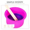 HOODANCOS Silicone Wax Melting Bowl Non-stick Heat-resistant Wax Heater Inner Pot for Hair Removal for Home and Salon Use Capacity Practical and Reliable Pink view 4