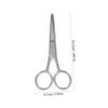 Beaupretty 2pcs Stainless Steel Eyebrow Scissors Precision Grooming Tool for Eyebrow Trimming and Nose Hair Removal Compact Design for Travel and Everyday Use view 2