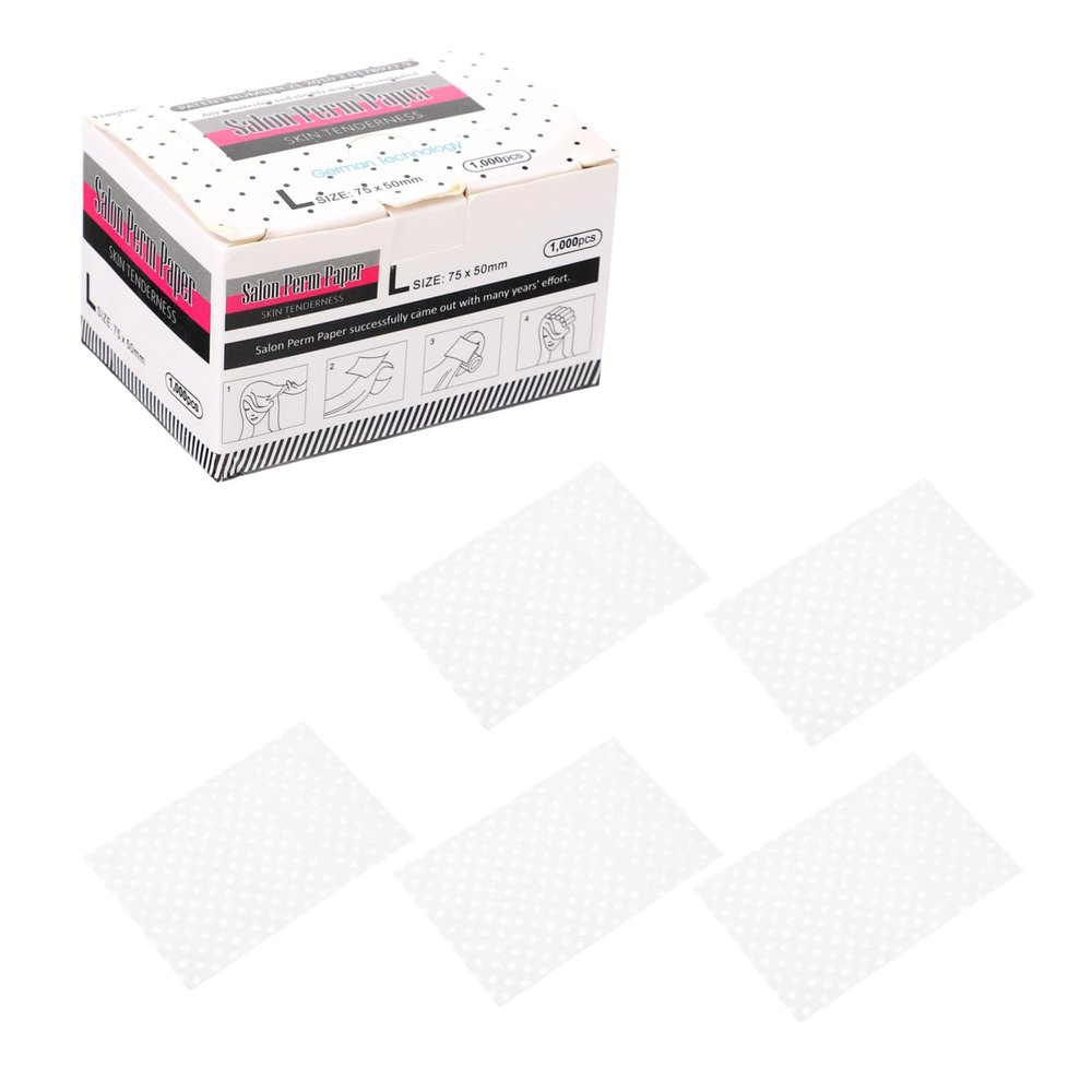 HONMEET Hair Perm Rods Papers 1000 Sheets Disposable Hairdressing Tool Supplies High Toughness Perfect for Salon