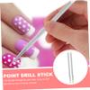 FOMIYES 2Pcs Stainless Steel Cuticle Pusher Tool for Nail Remover for Natural Artificial Nails Comfortable Slip Handle for Nail view 4