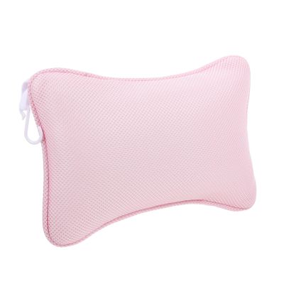 Beatifufu Practical Bathtub Pillow Mesh Bath Tub Pillow for Bathing Accessories Suction Cup Headrest for Bathtub