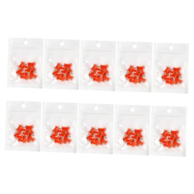 Beatifufu 100Pcs Glue Bottle Needle Caps Anti-blocking Eyelash Glue Bottle Mouth Tips Safe Plastic Metal Material Tool for Family Salon Use