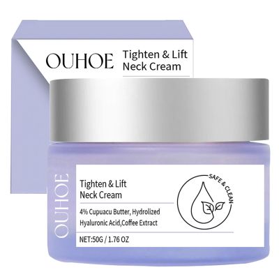OUHOE Tighten and Lift Neck Cream, 2025 Updated Neck Cream - Tighten & Lift, Non-greasy Neck Firming Cream for Firming for Neck Lifting Reduction Sagging Skin for All Skin Types (1)