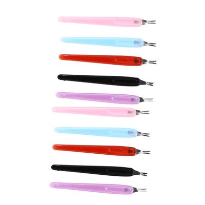 Vaguelly 50Pcs Dead Skin Remover Forks Nail Art Tools Durable Manicure Pedicure Kit with Portable Design for Cuticle Cleanup and Grooming Tea